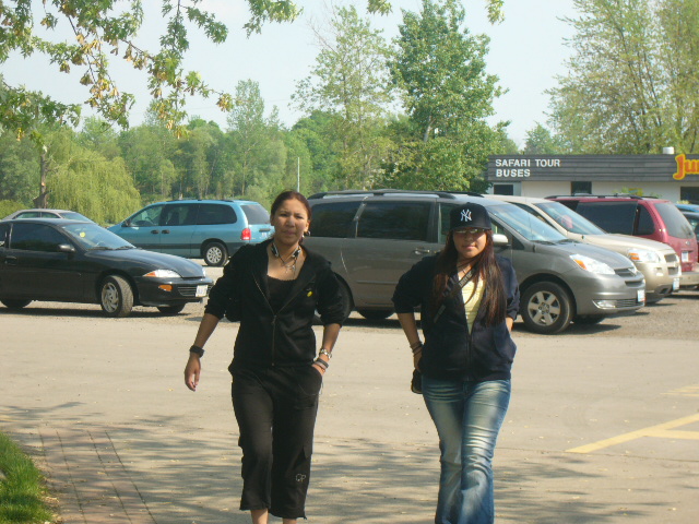 Shannon and Lichelle strutting