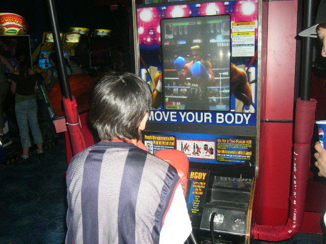 this was at the Playdium Arcade..... caught Aaron before the camera's batteries ran out.