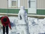 Arrons bender snow sculpture