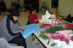 Keewayin and Koochiching Residents making wreaths