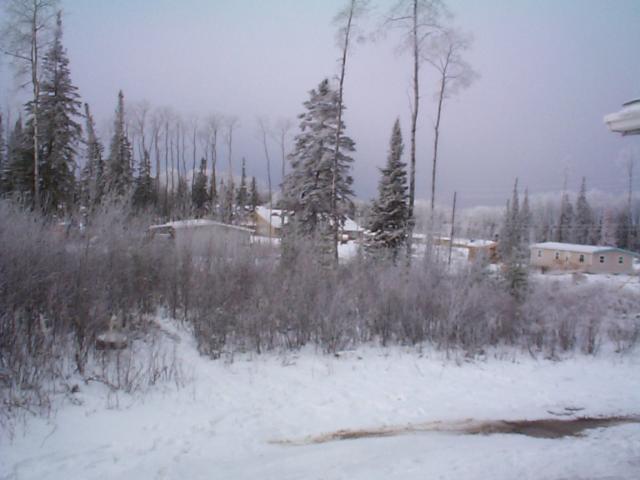 this is what it looked like when we arrived in Keewaywin.