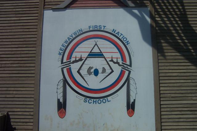 Our Keewaywin School Logo also done by Peter Kakegamic.