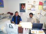 Keewaywin School's Accountant in 2002 with Chandler
