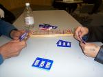 here a couple of player with their cribbage hand. hmm what to throw?
