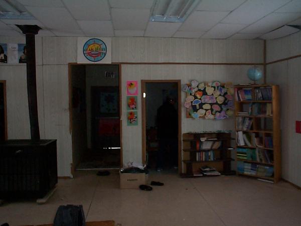 On the left is the computer room.