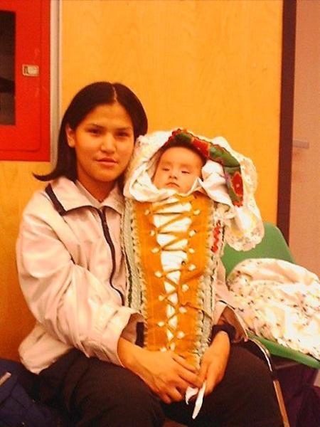 The youngest community member Cornell or "Power" enjoyed the celebration with his mon Cheyenne.